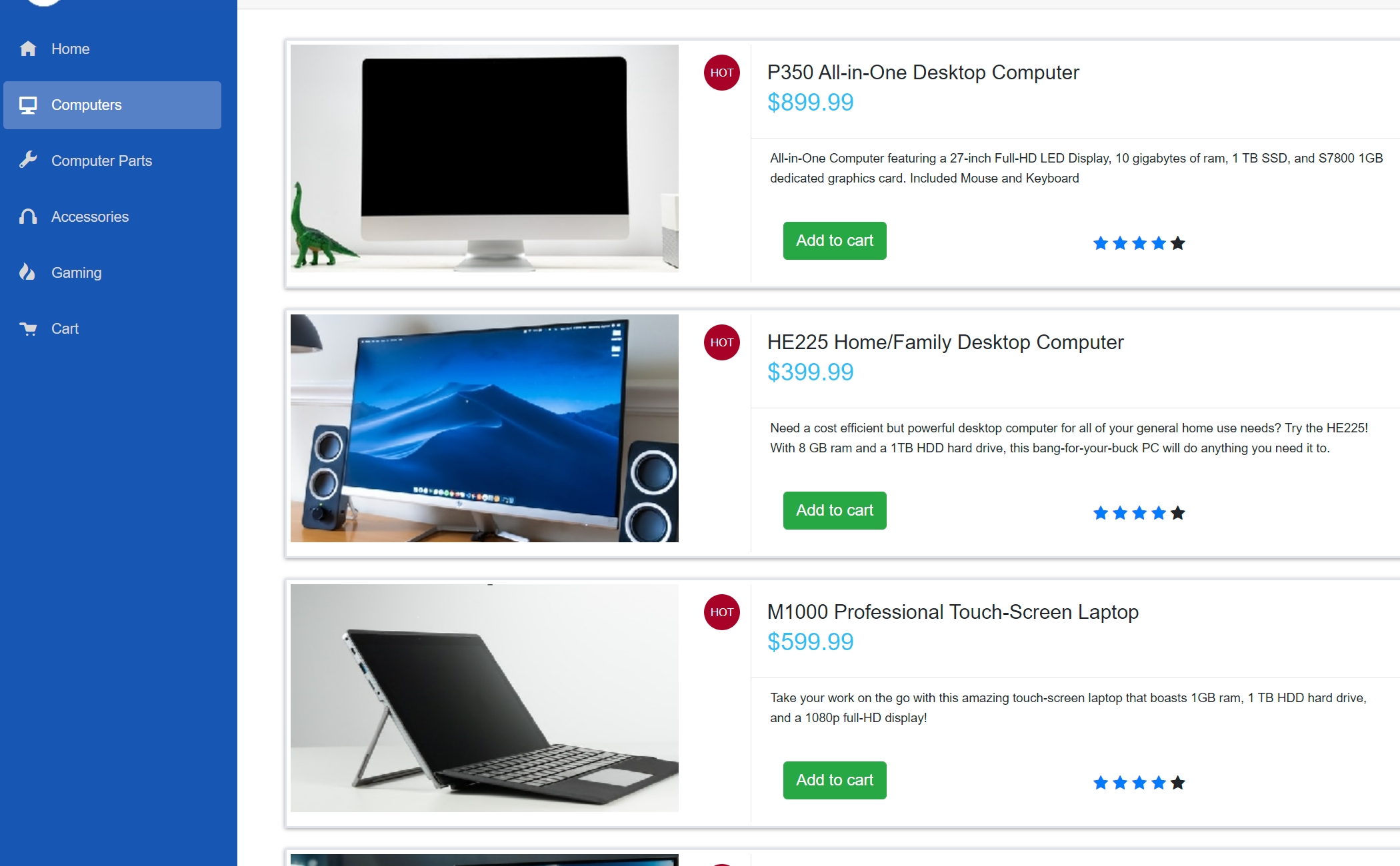 techies product page