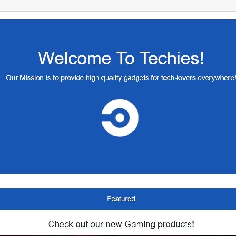 Techies Landing page